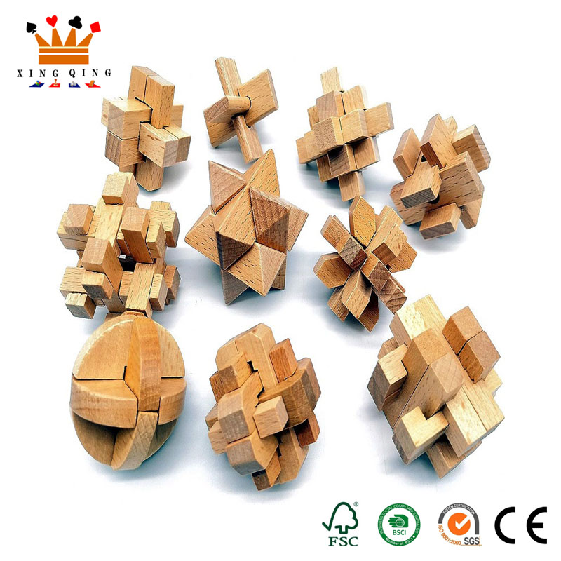 Blocco puzzle in legno 3D